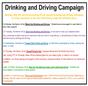 Drinking & Driving Campaign Kick-Off